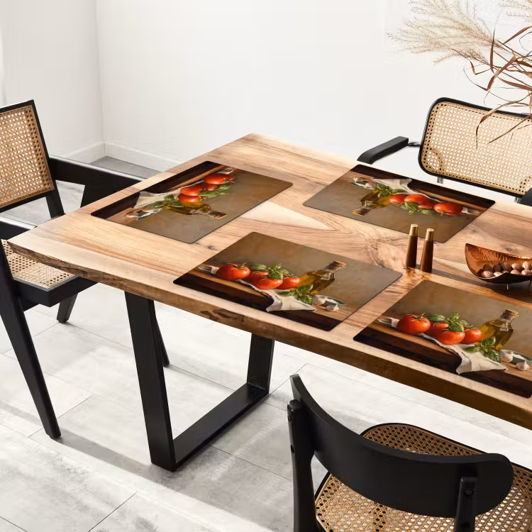 Tomaten - Olijfolie - Stilleven Placemat vinyl groot -zzsfeer4_Kitchenyeah-website