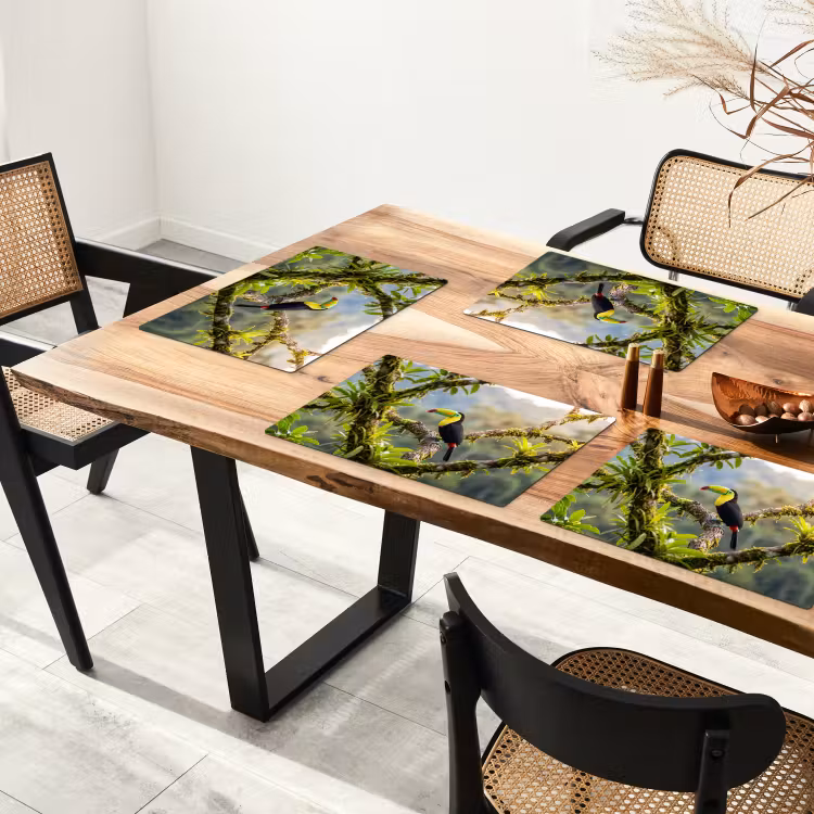 Toekan - Jungle - Natuur - Kleurrijk Placemat vinyl groot -zzsfeer4_Kitchenyeah-website