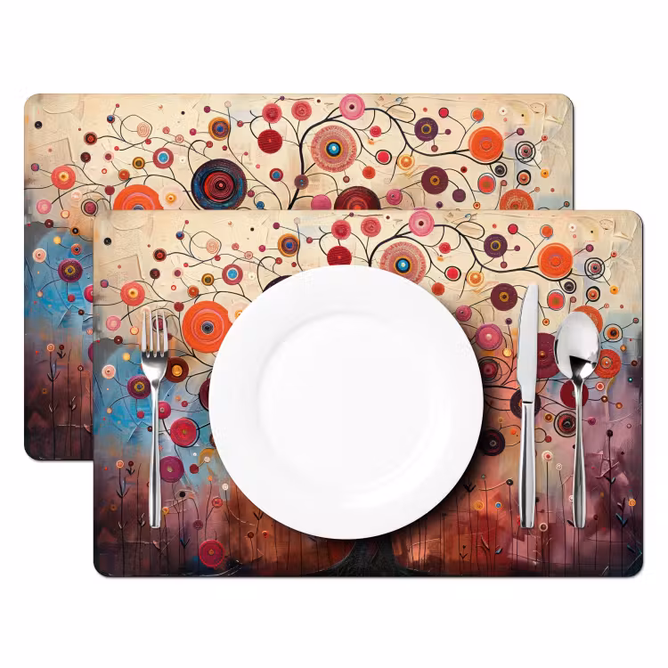 Boom - Paars - Abstract - Kunst Placemat vinyl groot -zzsfeer2_Kitchenyeah-website
