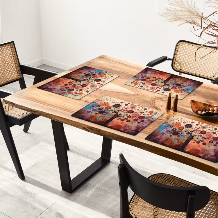 Boom - Paars - Abstract - Kunst Placemat vinyl groot -zzsfeer4_Kitchenyeah-website