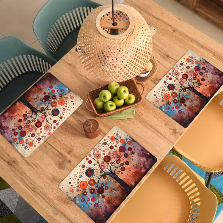 Boom - Paars - Abstract - Kunst Placemat vinyl groot -zzsfeer5_Kitchenyeah-website