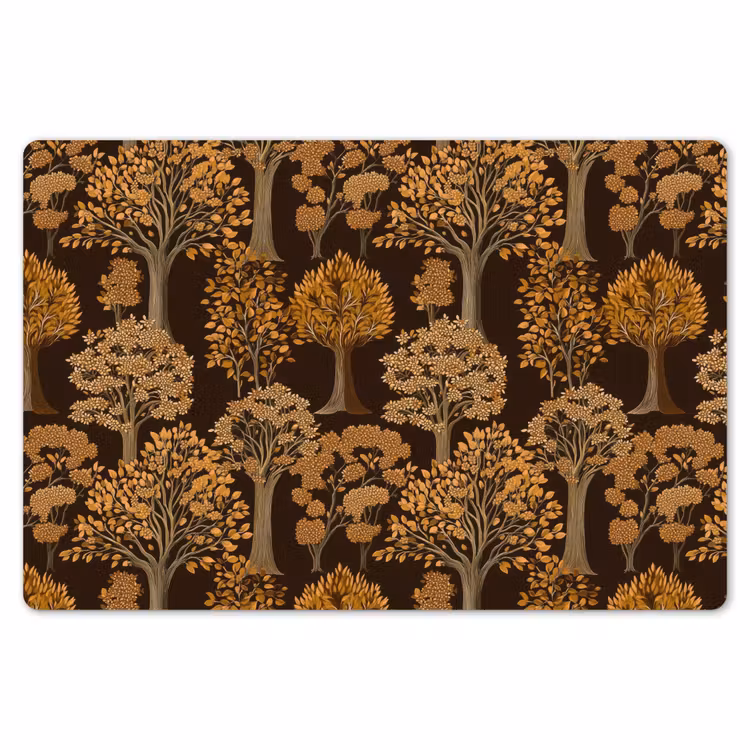 Bomen - Patroon - Bruin Placemat vinyl groot 368 -zzsfeer1_Kitchenyeah-website