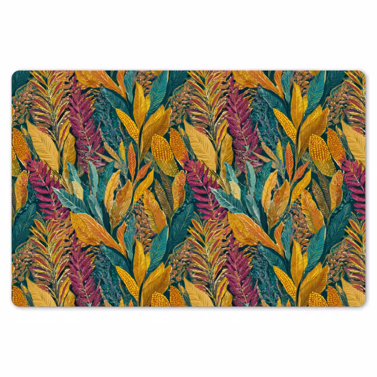 Tropische - Botanisch - Patroon - Kleurrijk - Exotisch Placemat vinyl groot 368 -zzsfeer1_Kitchenyeah-website