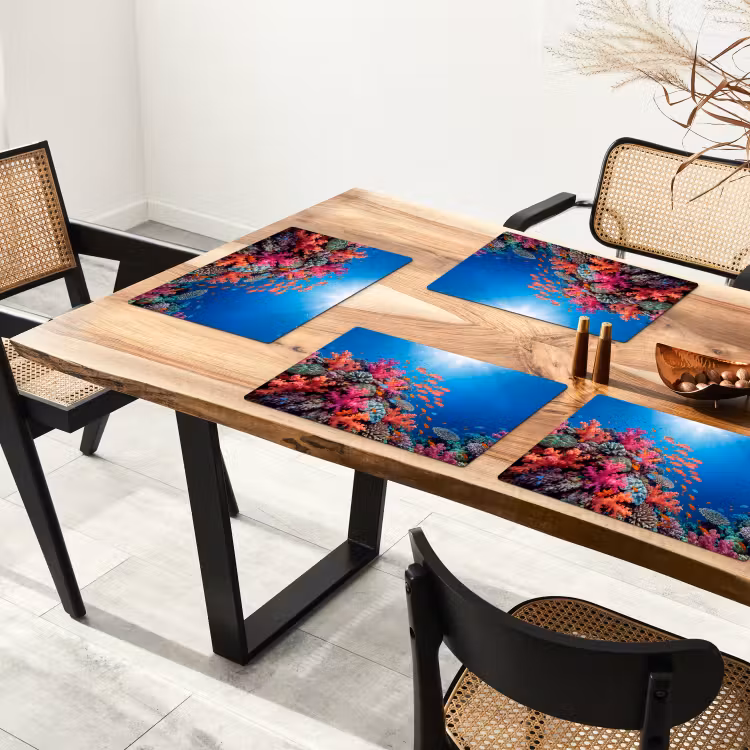 Onderwater - Koraalrif - Vissen - Oceaan - Natuur Placemat vinyl groot -zzsfeer4_Kitchenyeah-website