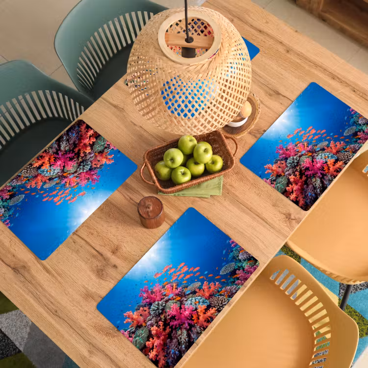 Onderwater - Koraalrif - Vissen - Oceaan - Natuur Placemat vinyl groot -zzsfeer5_Kitchenyeah-website