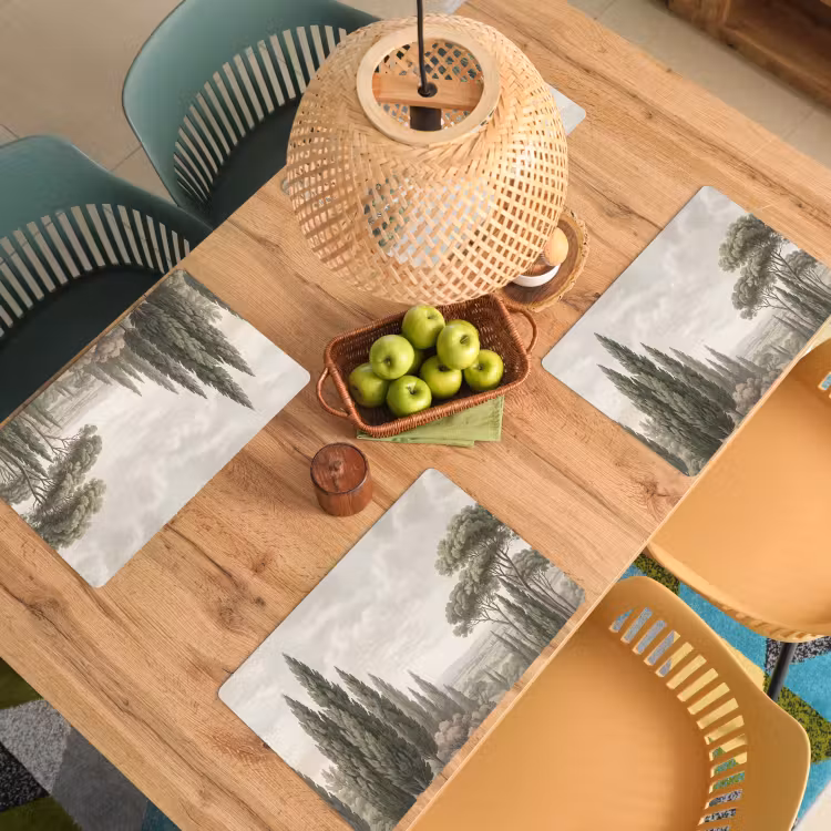 Vallei - Bos - Natuur - Groen Placemat vinyl groot -zzsfeer5_Kitchenyeah-website