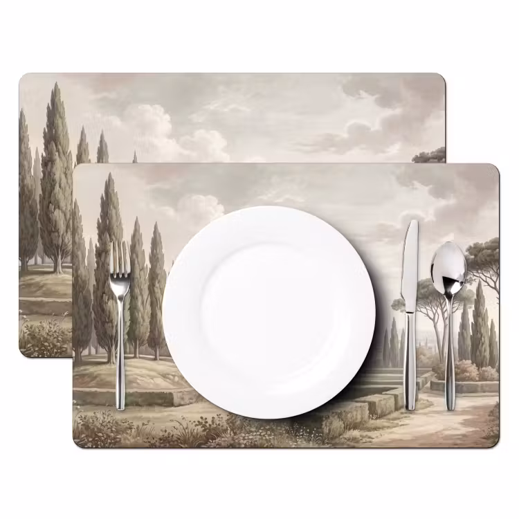 Vallei - Tuin - Natuur - Groen Placemat vinyl groot -zzsfeer2_Kitchenyeah-website