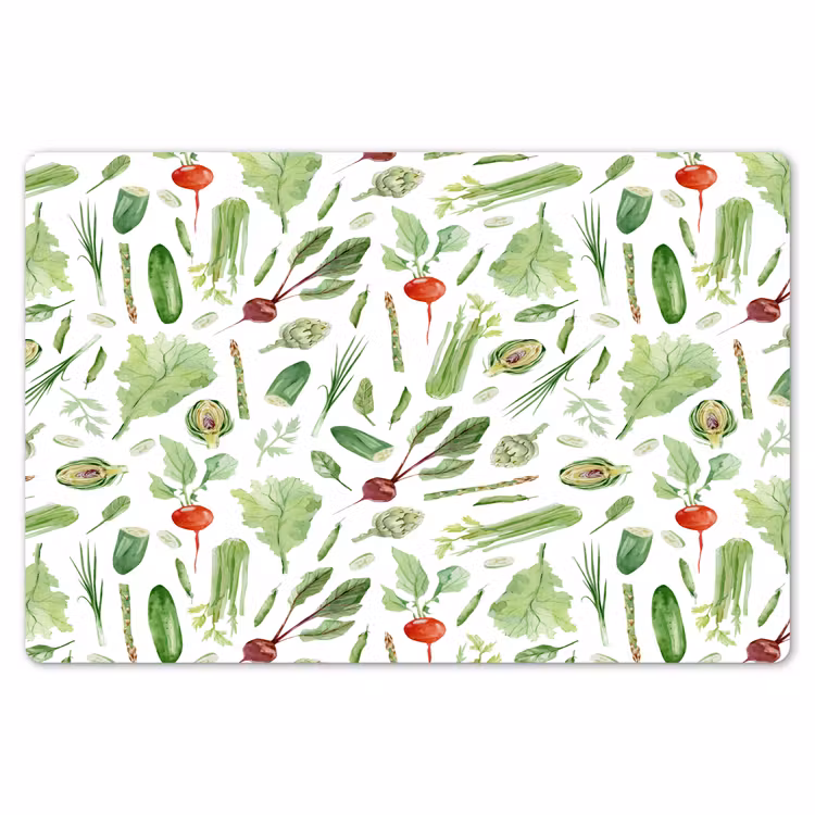 Groente - Patroon - Groen - Rood Placemat vinyl groot 368 -zzsfeer1_Kitchenyeah-website