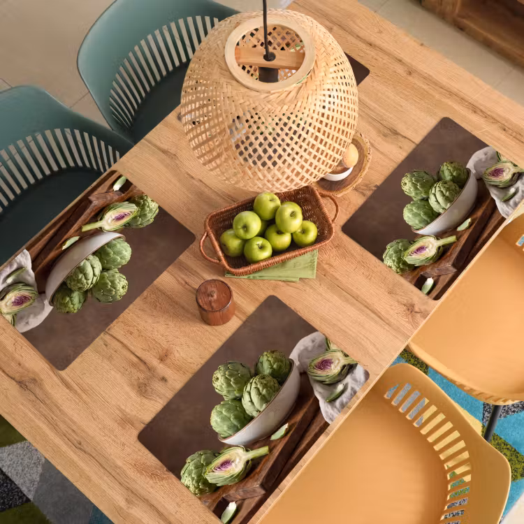 Placemat - 6 pieces - Vegetables - Artichoke - Kitchen - Groenten - Artisjok - Keuken Placemat vinyl groot