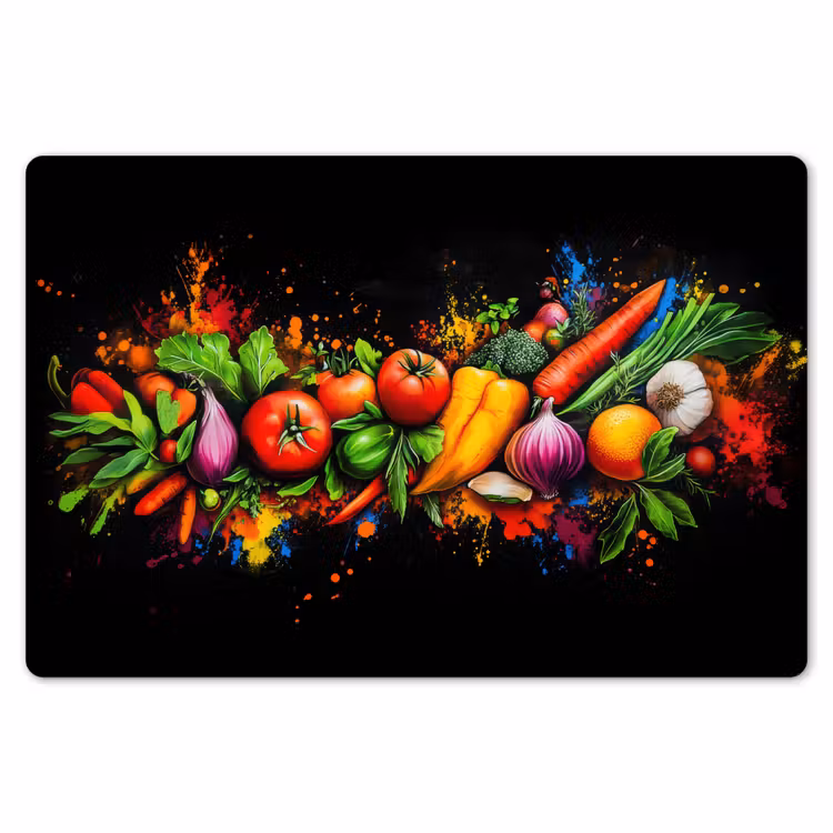 Groente - Eten - Kruiden - Graffiti - Koken Placemat vinyl groot -zzsfeer1_Kitchenyeah-website