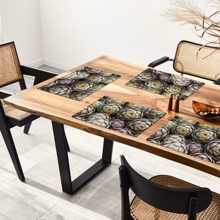 Placemat - 6 pieces - Vegetables - Fresh - Food - Groenten - Vers - Eten Placemat vinyl groot