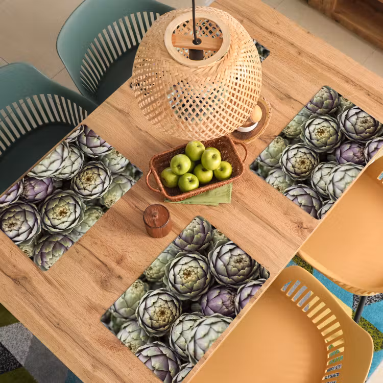 Placemat - 6 pieces - Vegetables - Fresh - Food - Groenten - Vers - Eten Placemat vinyl groot
