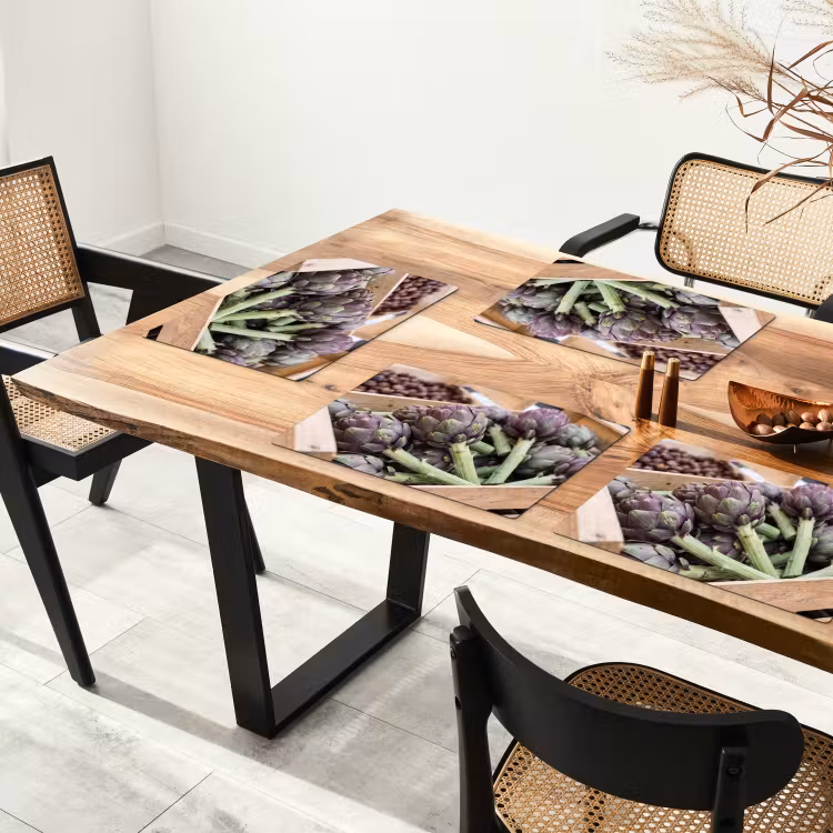 Placemat - 6 pieces - Vegetables - Market - Fresh - Groenten - Markt - Vers Placemat vinyl groot