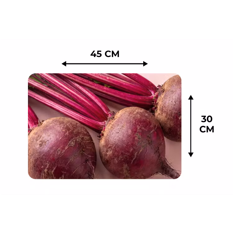 Placemat - 6 pieces - Vegetables - Red - Fresh - Groente - Rood - Vers Placemat vinyl groot