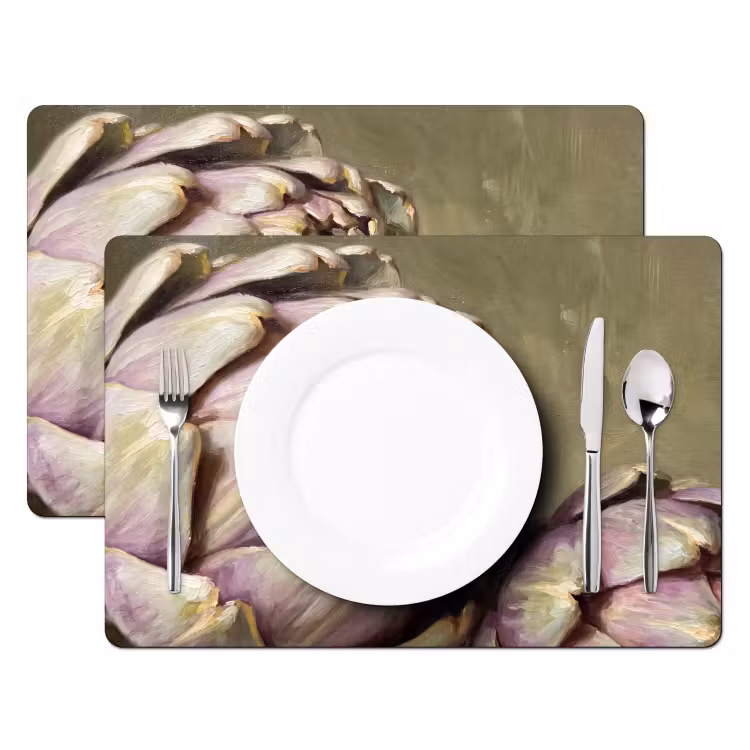 Placemat - 6 pieces - Vegetables - Still Life - Painting - Groente - Stilleven - Schilderij Placemat vinyl groot