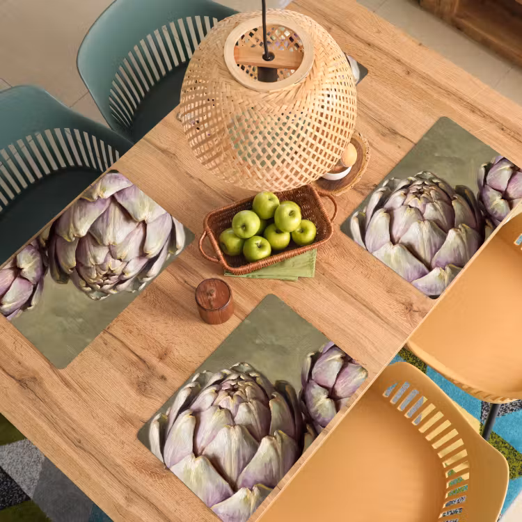 Placemat - 6 pieces - Vegetables - Still Life - Painting - Groente - Stilleven - Schilderij Placemat vinyl groot