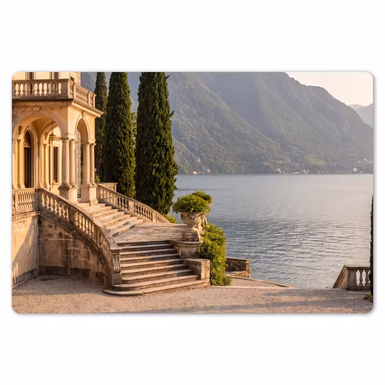 Placemat - 6 pieces - Villa - Water - Stairs - Villa - water -trappen Placemat vinyl groot
