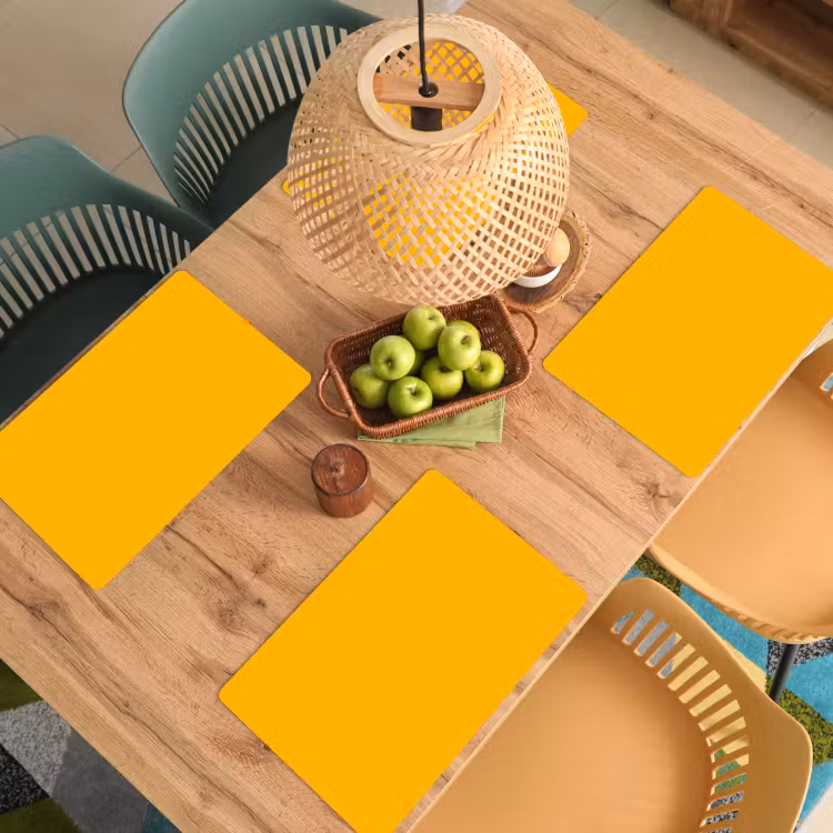 Vivid - Amber - Geel Placemat vinyl groot 368 -zzsfeer5_Kitchenyeah-website