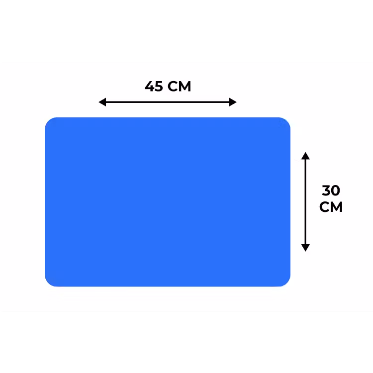 Vivid - Cobalt - Blauw Placemat vinyl groot 368 -specs