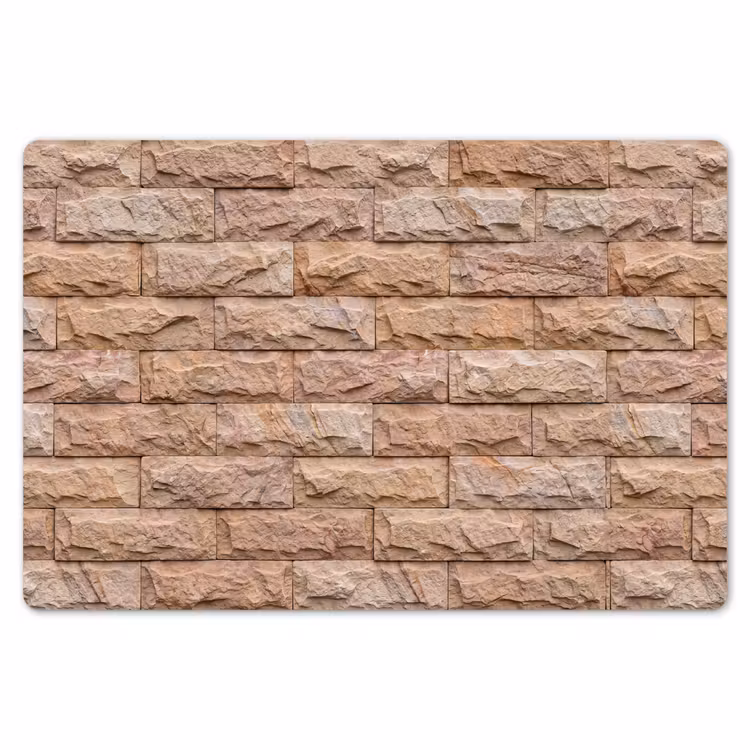 Muur - Steen - Ruw - Textuur - Beige Placemat vinyl groot -zzsfeer1_Kitchenyeah-website