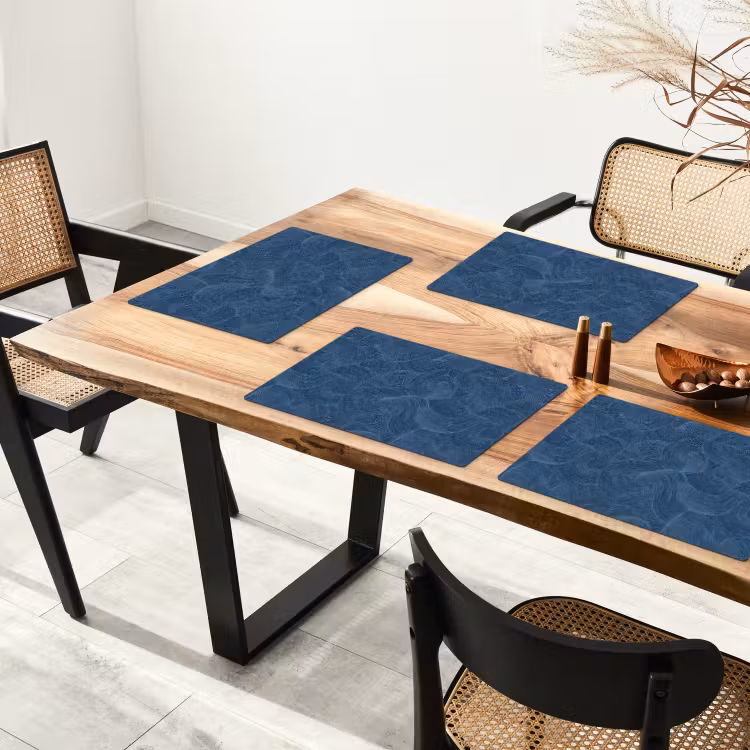 Golven - Textuur - Patroon - Blauw Placemat vinyl groot 368 -zzsfeer4_Kitchenyeah-website