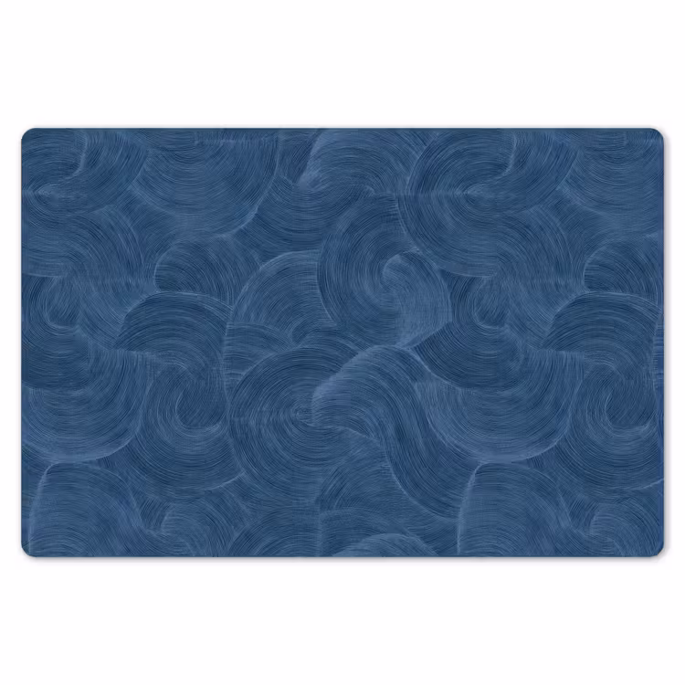 Golven - Textuur - Patroon - Blauw Placemat vinyl groot 368 -zzsfeer1_Kitchenyeah-website