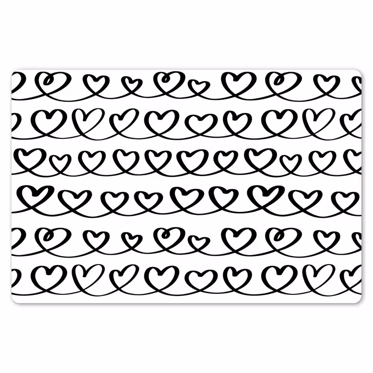 Wit - Harten - Verweven - Zwart Placemat vinyl groot 368 -zzsfeer1_Kitchenyeah-website