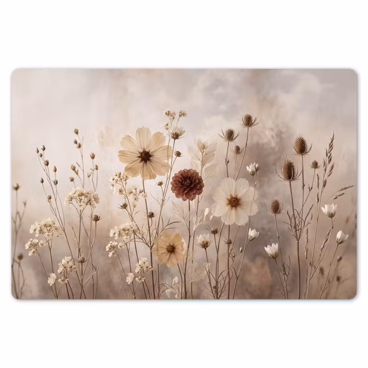 Wilde bloemen - Botanisch - Vintage - Natuur - Rustiek Placemat vinyl groot -zzsfeer1_Kitchenyeah-website