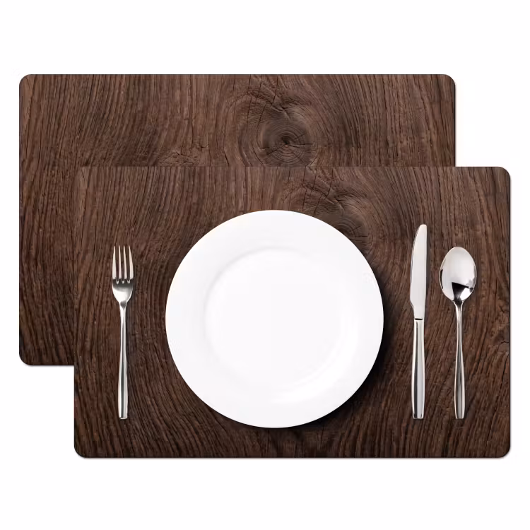 Houtnerf - Textuur - Patroon - Bruin - Rustiek Placemat vinyl groot -zzsfeer2_Kitchenyeah-website