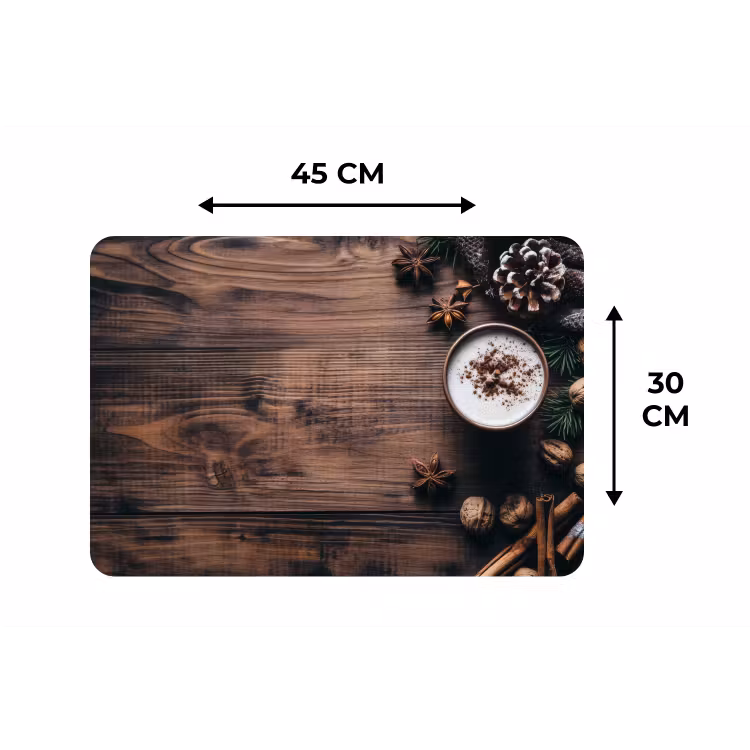 Hout - Landelijk - Warm - Natuur Placemat vinyl groot -specs