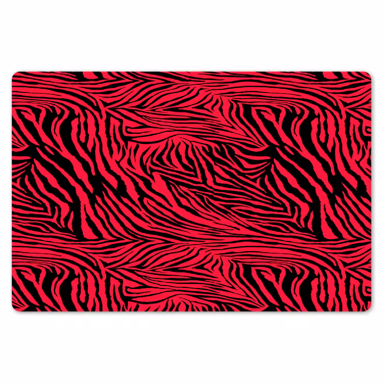 Zebra - Zwart - Roze - Neon Placemat vinyl groot 368 -zzsfeer1_Kitchenyeah-website