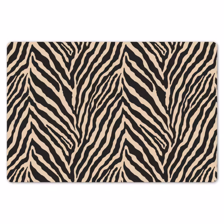 Zebra - Klassiek - Zwart Placemat vinyl groot 368 -zzsfeer1_Kitchenyeah-website