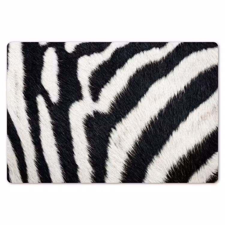 Zebra - Vacht - Klassiek - Zwart - Wit Placemat vinyl groot -zzsfeer1_Kitchenyeah-website