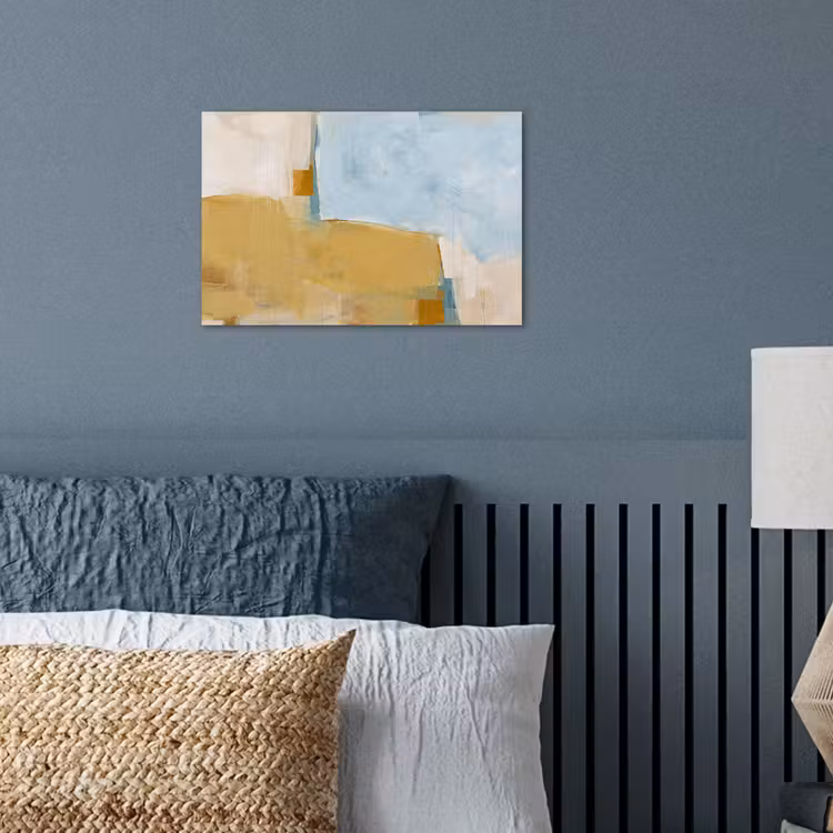 Abstract - Kleuren - Kunst - Modern - Blauw poster papier klein -sfeer2