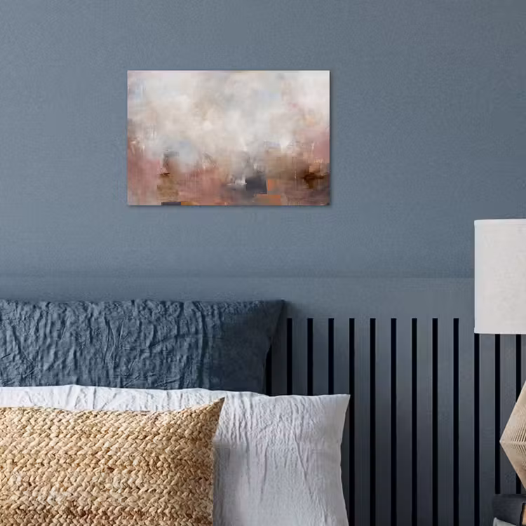 Abstract - Vloeiend - Kunst - Modern - Beige poster papier klein -sfeer2