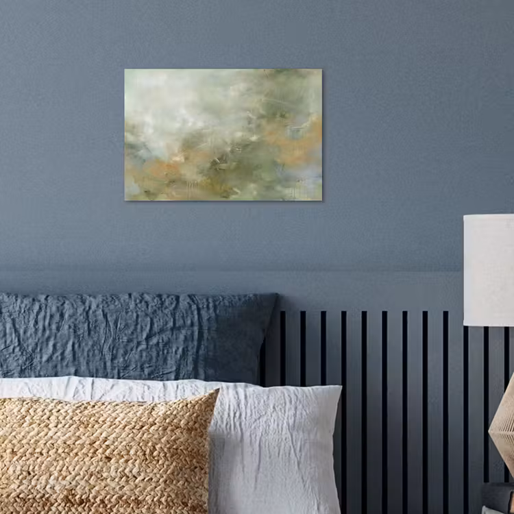 Abstract - Groen - Beige - Modern - Kunst poster papier klein -sfeer2