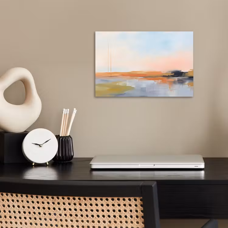 Abstract - Landschap - Horizon - Modern - Kleurrijk poster papier klein -sfeer1