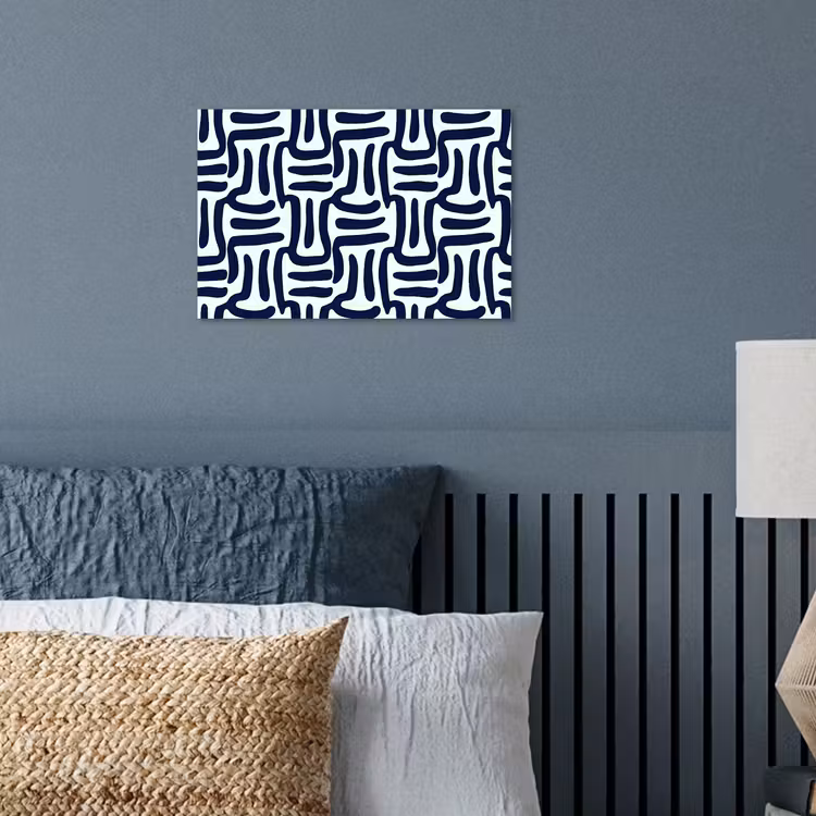 Abstract - Modern - Blauw poster papier klein 62 -sfeer2