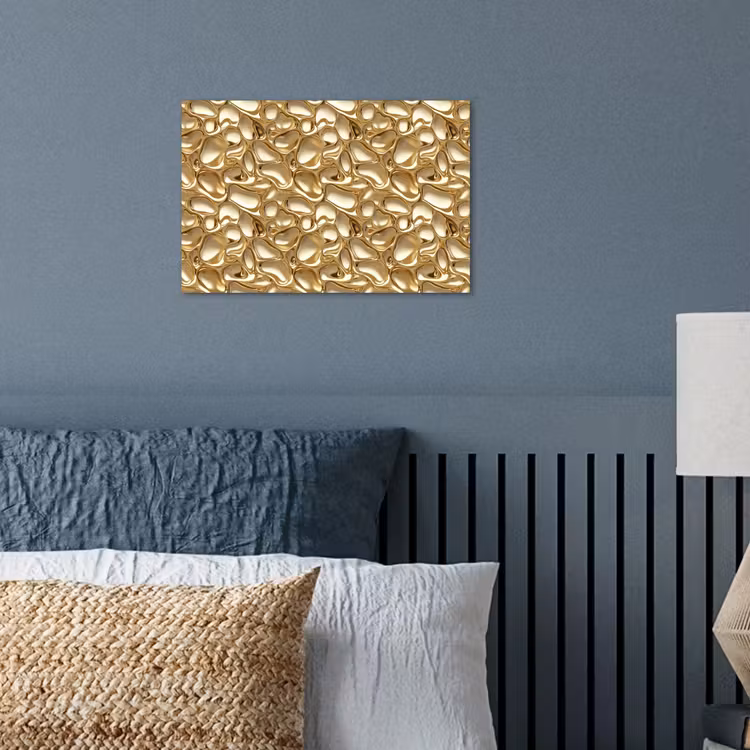 Abstract - Modern - Goud poster papier klein 62 -sfeer2