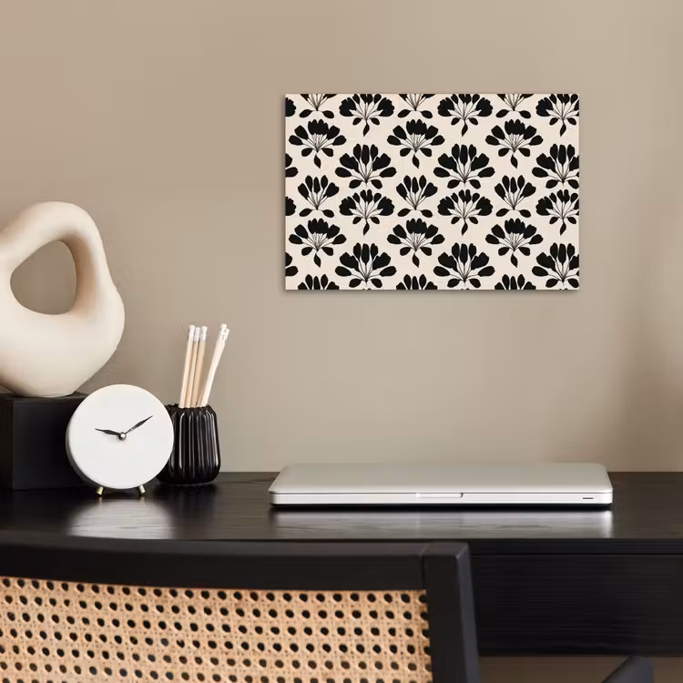Abstract - Patroon - Zwart poster papier klein 62 -sfeer1