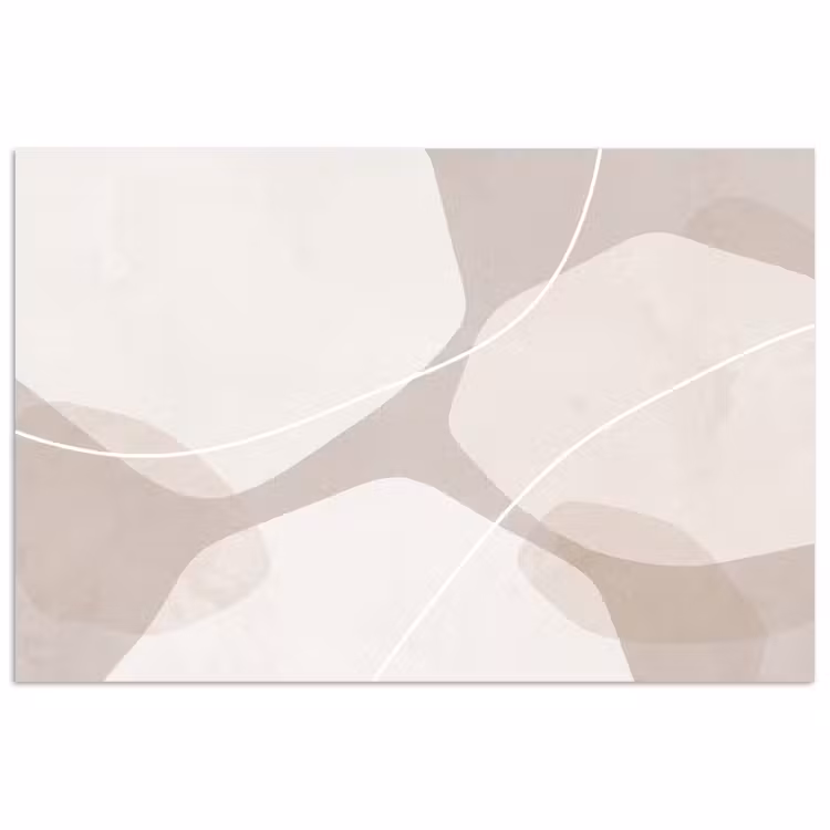 Poster - Abstract - Shapes - Beige - Abstract - Vormen - Beige poster papier klein