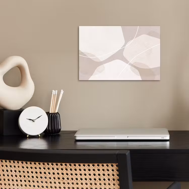 Poster - Abstract - Shapes - Beige - Abstract - Vormen - Beige poster papier klein