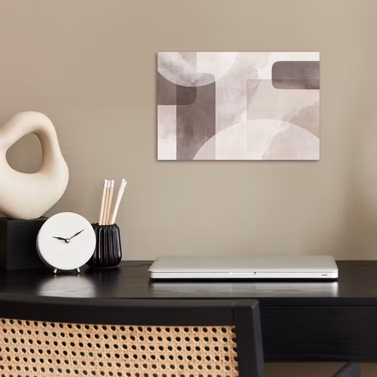 Poster - Abstract Shapes - Beige - Abstracte vormen - Beige poster papier klein