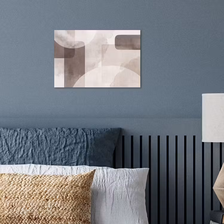 Poster - Abstract Shapes - Beige - Abstracte vormen - Beige poster papier klein