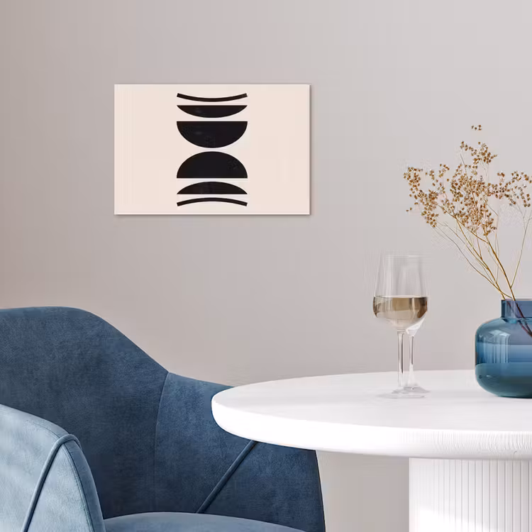 Poster - Abstract - Shapes - Black - Abstract - Vormen - Zwart poster papier klein
