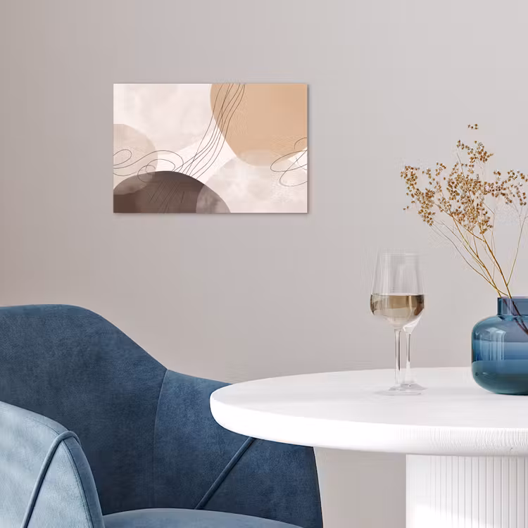 Poster - Abstraction - Beige - Modern - Abstractie - Beige - Modern poster papier klein