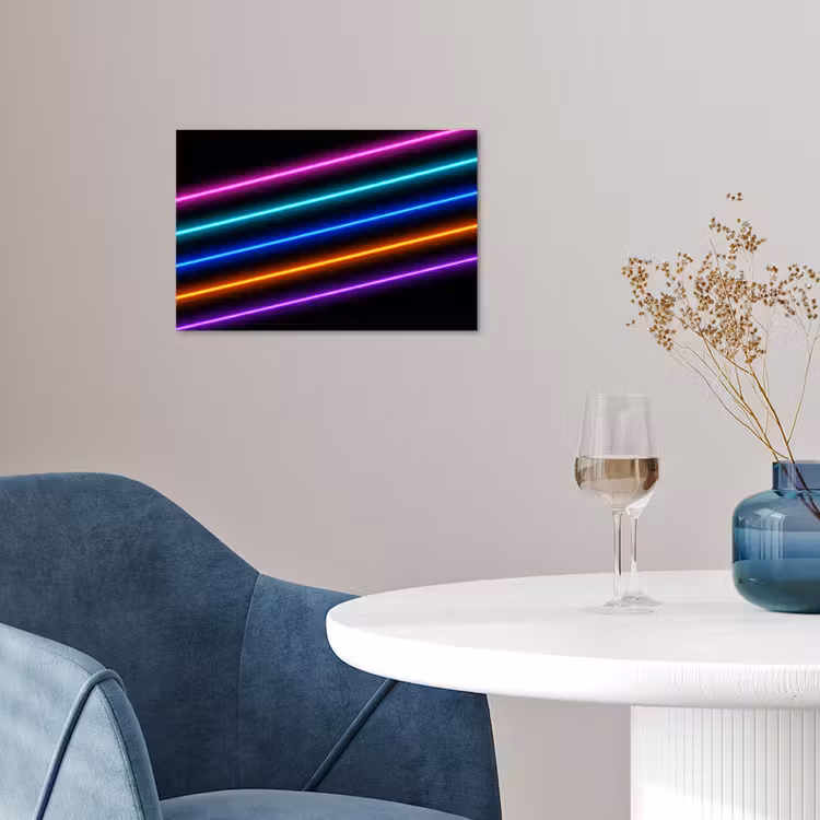 Esthetiek - Retro - Neon poster papier klein -sfeer3