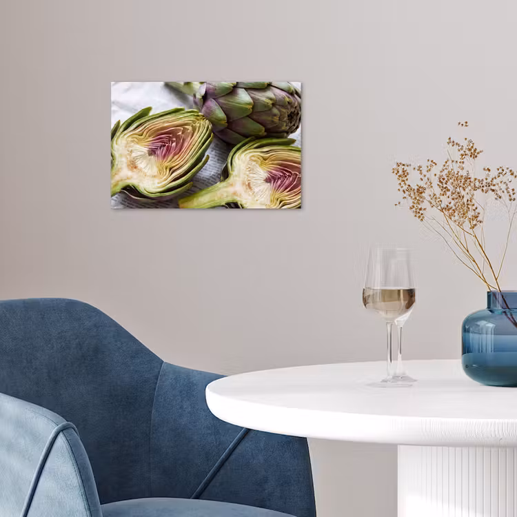 Poster - Artichoke - Cut in Half - Food - Artisjok - Doorgesneden - Eten poster papier klein