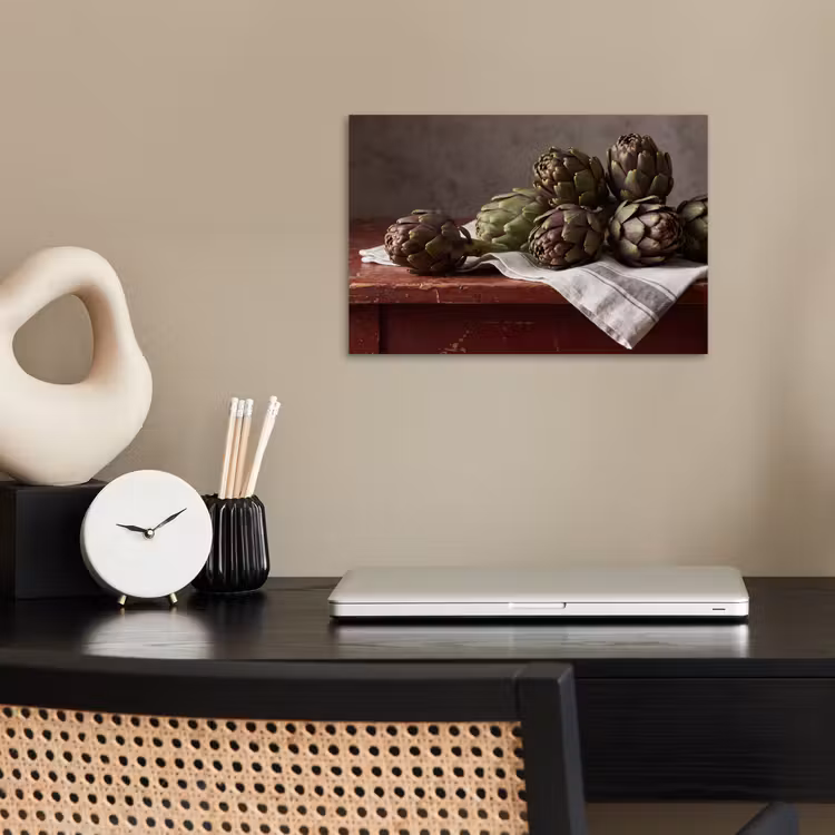 Poster - Artichoke - Food - Rustic - Artisjok - Eten - Rustiek poster papier klein