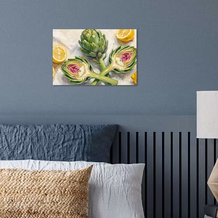 Poster - Artichoke - Lemon - Food - Artisjok - Citroen - Eten poster papier klein